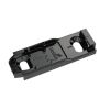 Hettich - Linear Mounting Plate With Oblong Hole Height Adjustment - In Obsidian Black