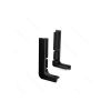Hettich - Aluminium Gola Profile End Cap for L - Pair (Left & Right)