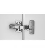 Hettich - Veosys 105° Stainless Steel Hinge - Integrated Silent System + Cross Mounting Plate