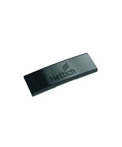 Hettich - Cover Cap For Sensys Hinge Arm (Embossed With Hettich Logo) - Steel In Obsidian Black