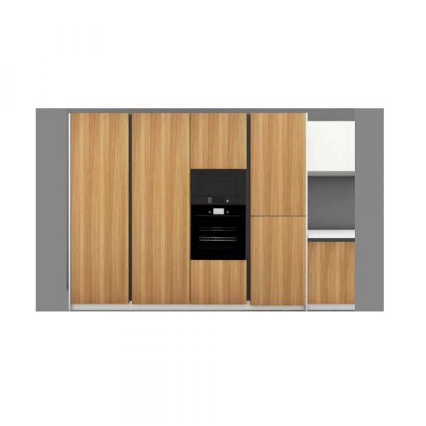 Hettich - Gola Profile Double Side C Handle - For Vertical Use - Black Finish