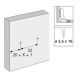 Hettich - Linear Mounting Plate With Oblong Hole Height Adjustment - In Obsidian Black